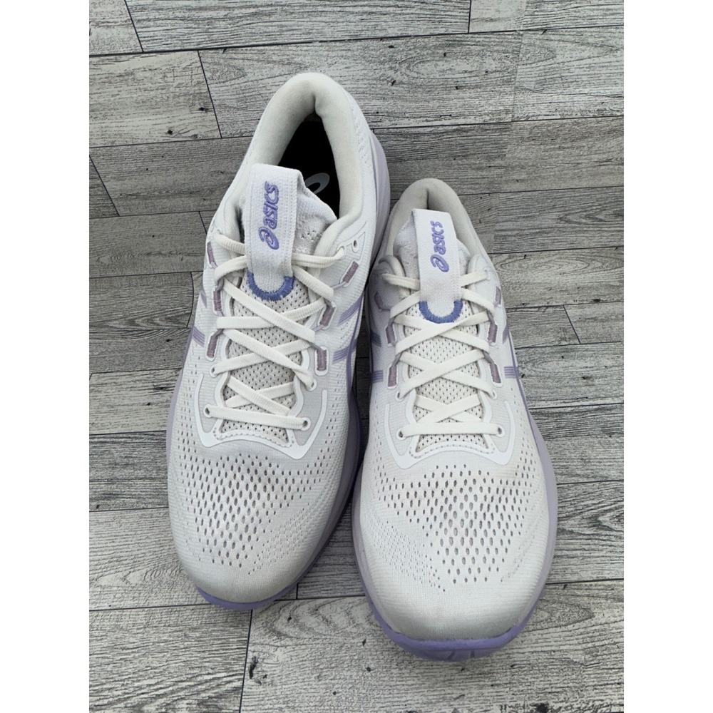 Asics Gel-Cumulus 28 Women Running Shoes White Purple 1012B916 Size 10.5